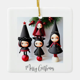 "Merry Gothmas" Keramikornament