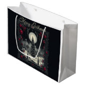 Merry Gothmas Weihnachten Große Geschenktüte (Vorderseite Schrägansicht)