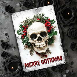 Merry Gothmas Weihnachtskarte Dankeskarte