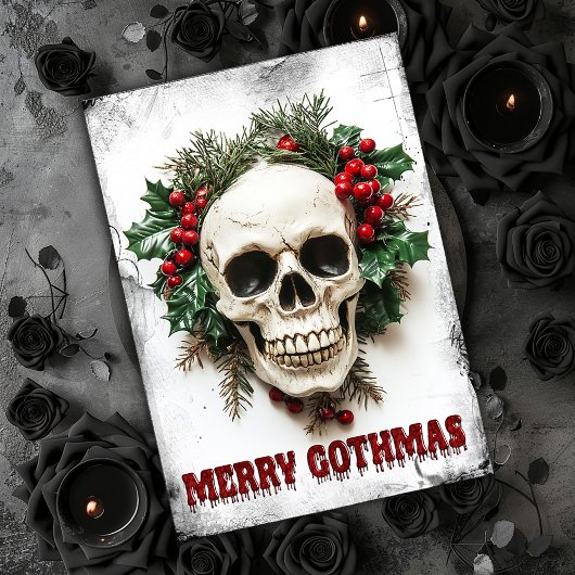 Merry Gothmas Weihnachtskarte Dankeskarte