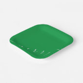 Merry Green Party Plate Pappteller (Gewinkelt)
