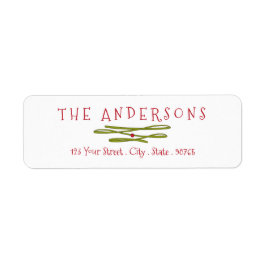 Merry Greetings Green Banner Rücksendeadresse