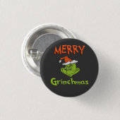 Merry Grinchmas Button (Vorne & Hinten)