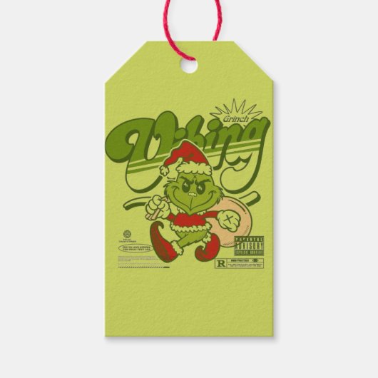 💚 merry grinchmas | Funny Christmas Tee | Geschenkanhänger (Vorderseite)
