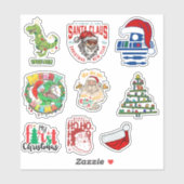 💚 Merry Grinchmas | Funny Christmas Tee | Holiday Aufkleber (Blatt)