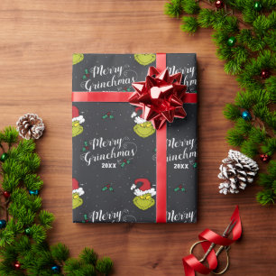 Merry Grinchmas Grinch Holiday Party Geschenkpapier
