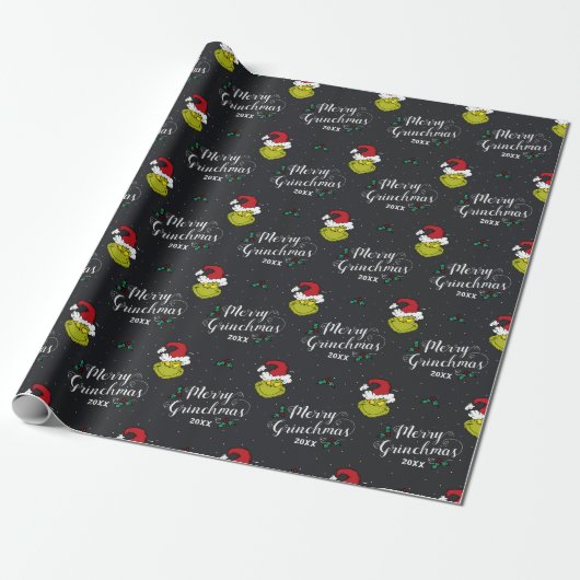 Merry Grinchmas| Grinch Holiday Party Geschenkpapier (Ungerollt)