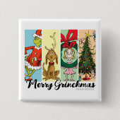 Merry Grinchmas Holiday Collage Button (Vorderseite)