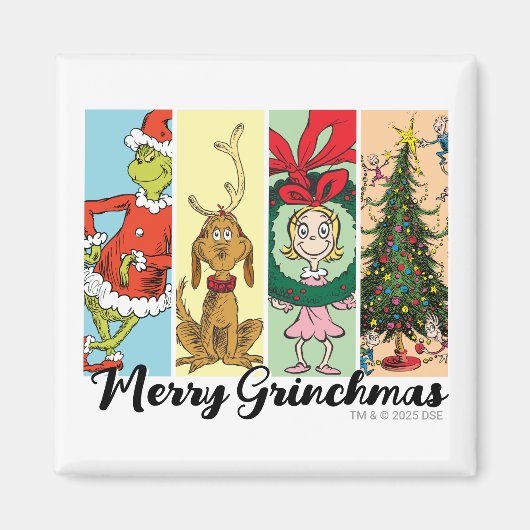 Merry Grinchmas Holiday Collage Magnet (Vorne)