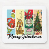 Merry Grinchmas Holiday Collage Mousepad (Vorne)