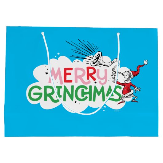 Merry Grinchmas Mister Grinch Große Geschenktüte (Rückseite)