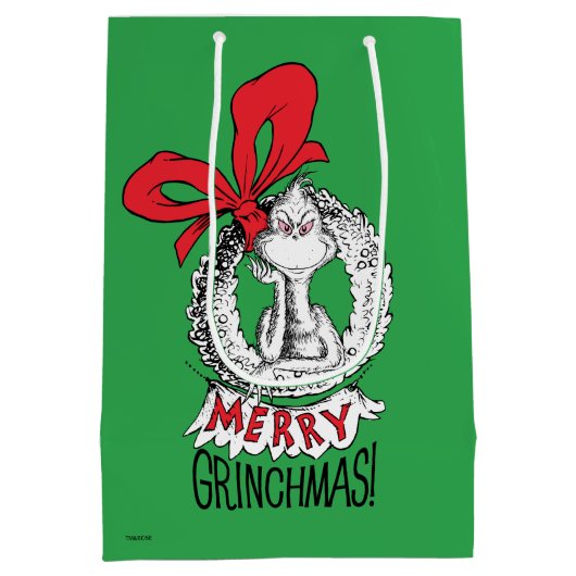 Merry Grinchmas Wraath Mittlere Geschenktüte (Rückseite)