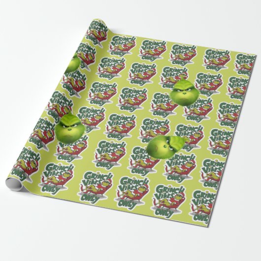 Merry Grinchmas Wrapping Paper | Funny Christmas Geschenkpapier (Ungerollt)