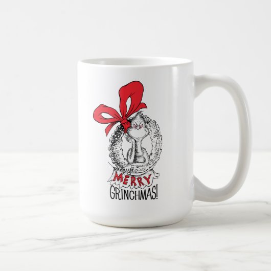 Merry Grinchmas Wreath Kaffeetasse (Rechts)