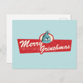 Merry Grinchmas zitieren den Knackpunkt Postkarte (Vorne/Hinten)