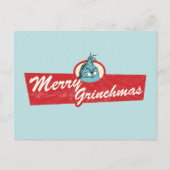 Merry Grinchmas zitieren den Knackpunkt Postkarte (Vorderseite)