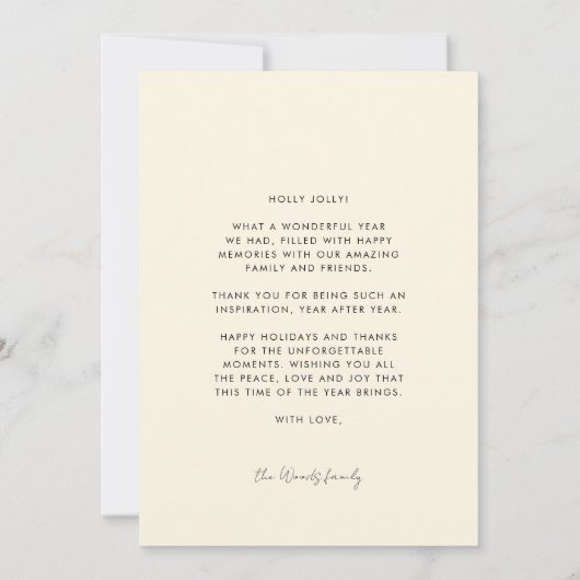 Merry Groovy Wavy Brown Typografie Weihnachten (Rückseite)