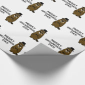 Merry Groundhog Day Geschenkpapier (Ecke)