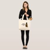 Merry Groundhog Day Jumbo Stoffbeutel (Vorderseite (Model))