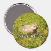 Merry Groundhog Day Magnet (Vorderseite/Rückseite)