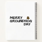 Merry Groundhog Day Notizblock (Rückseite)