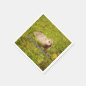 Merry Groundhog Day Serviette (Ecke)