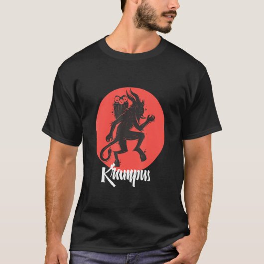 Merry Gruss Vom Krampus Grüße von Weihnachten X T-Shirt (Vorderseite)