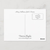 Merry Halloween Jack o' Lantern Postkarte (Rückseite)