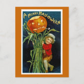 Merry Halloween Jack o' Lantern Postkarte (Vorderseite)