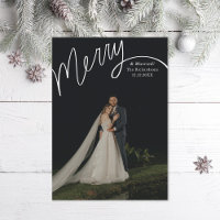 Merry Hand Lettering Wedding Foto