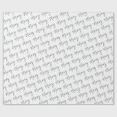 Merry - Handgeschriebenes Umschlagpapier (ausgesch Geschenkpapier (Flach)
