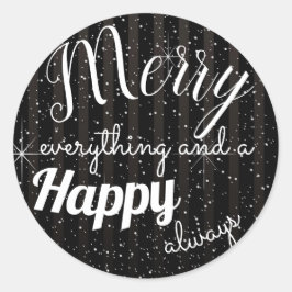 Merry Happy - Circle Sticker