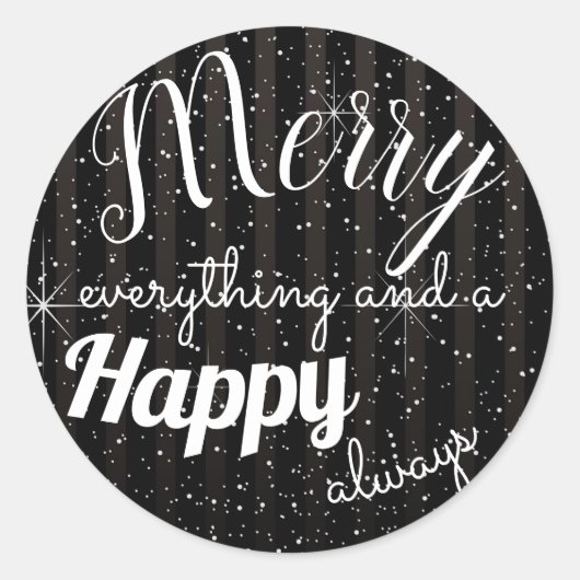 Merry Happy - Circle Sticker (Vorderseite)