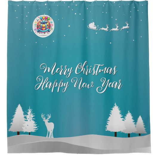 Merry Happy Duschvorhang (Vorderseite)