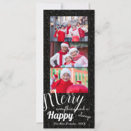 Merry Happy - Fotokarte Einladung