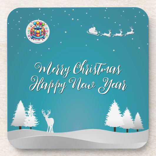 Merry Happy Getränkeuntersetzer (Vorderseite)