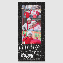 Merry Happy - Magnetisches Foto Magnetkarte