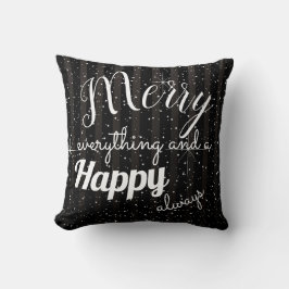 Merry Happy - Square Throw Kissen