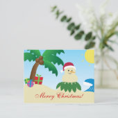 Merry Hawaii Christmas! (Mele Kalikimaka!) Feiertagspostkarte (Stehend Vorderseite)