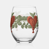 Merry Heart Trinkbehälter Set Stemless Glass Weinglas Ohne Stiel (Rechts)