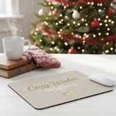 Merry Hearth: Cozy Winter Nights Minimalist Mousep Mousepad