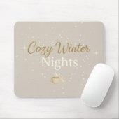 Merry Hearth: Cozy Winter Nights Minimalist Mousep Mousepad (Mit Mouse)