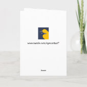 Merry hens Christmas wreath Card Feiertagskarte (Rückseite)