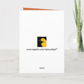 Merry Hens Weihnachtsbaumgrüße Karte (Rückseite)