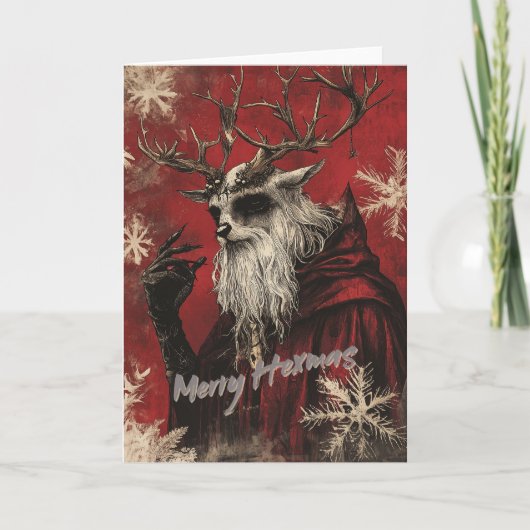 Merry Hexmas Card (Vorderseite)