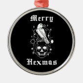 Merry Hexmas Hexenhut Skull Spooky Horror Ornament (Vorne)