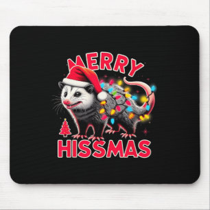 Merry Hissmas Funny Possum Weihnachten Weihnachten Mousepad