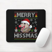 Merry Hissmas Ssum Christmas Ossum Lover Ugly Swea Mousepad (Mit Mouse)
