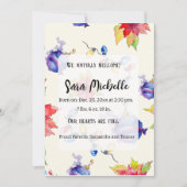 Merry Holiday Baby Birth Ankündigungen Foto (Vorderseite)