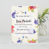 Merry Holiday Baby Birth Ankündigungen Foto (Stehend Vorderseite)